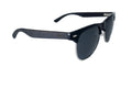 Ebony Wood Clubmaster Style Sunglasses