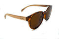 Zebrawood Cat Eye Style Sunglasses with Tortoise Shell frames