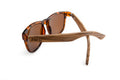 Zebra Wood Sunglasses with Tortoise Shell Frame