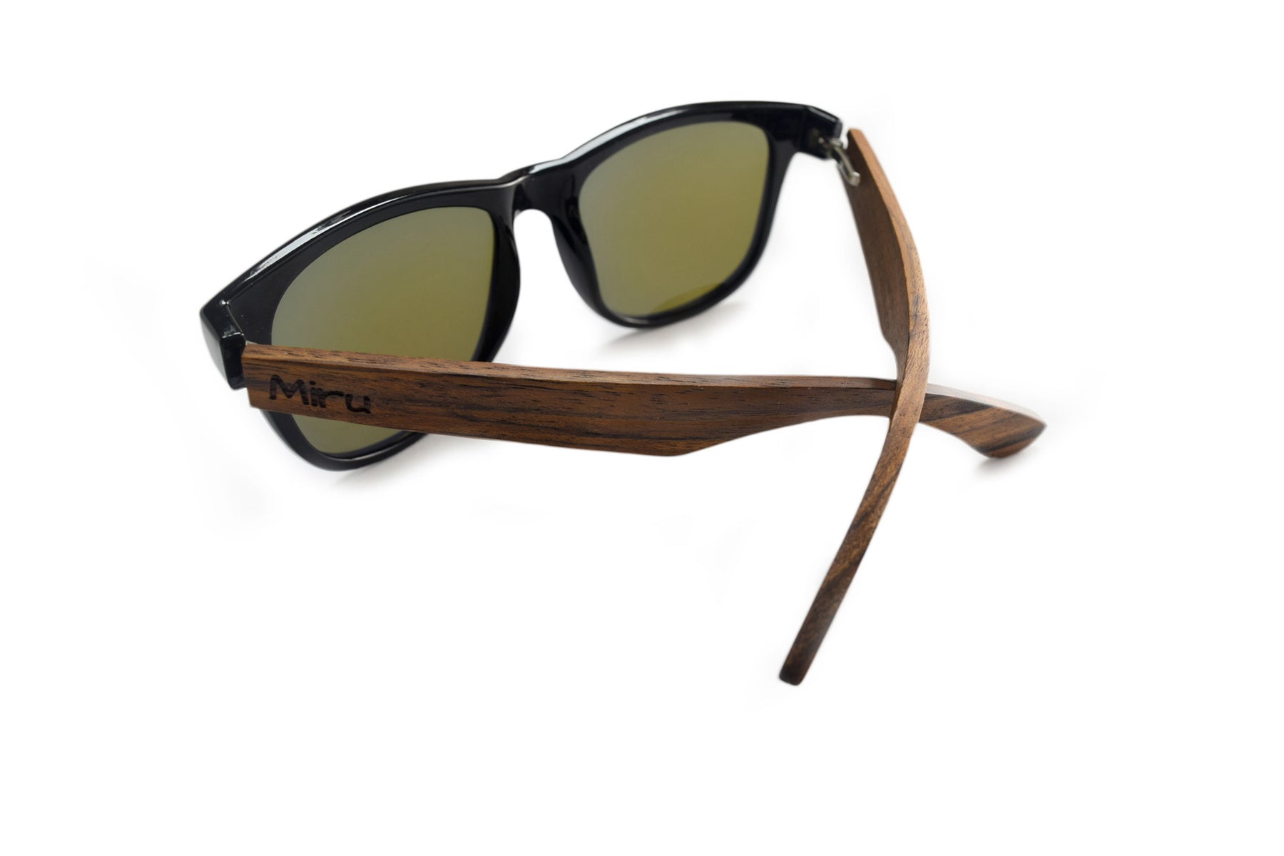 Black, Blue & Brown Wooden Sunglasses
